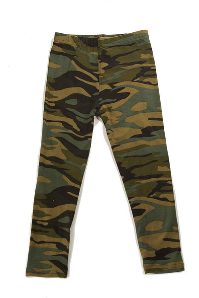289 Green Camo LEGGINGS & Kids