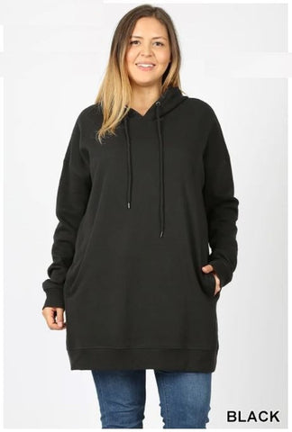5832 4/4S OVZ HOODIE w PKTS in BLACK JV-H37