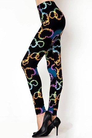 613 Floral Heart 2 LEGGINGS