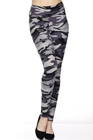 624 Gray Camo LEGGINGS