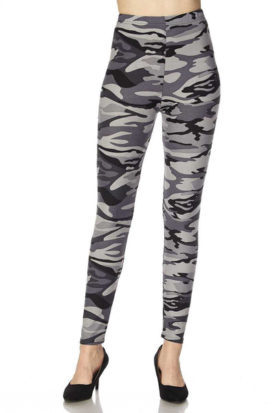 624 Gray Camo LEGGINGS