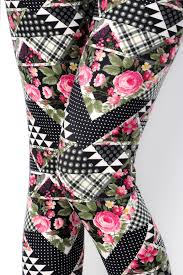 637 Floral Geo Mix LEGGINGS