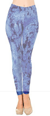 676- Navy Blues Tie Dye LEGGINGS