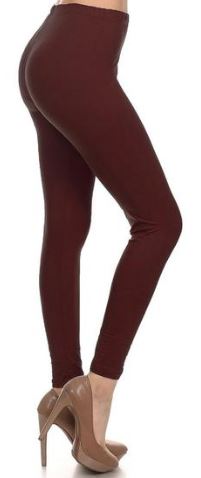 723 Brown SOLID 3X5X LEGGINGS