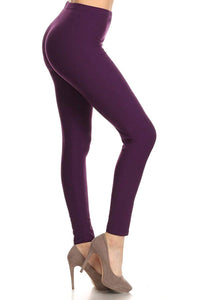 724 DK Purple SOLID 3X5X LEGGINGS