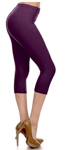 724 DK Purple SOLID 3X5X LEGGINGS