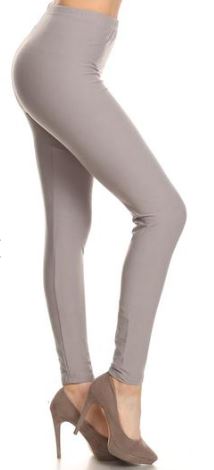 740 Light Grey SOLID 3X5X LEGGINGS