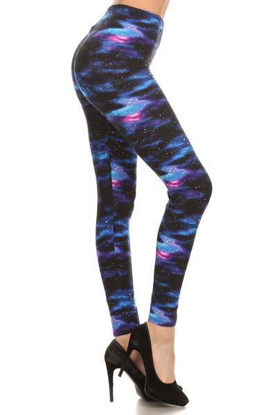749 Blue Galaxy LEGGINGS & CAPRI