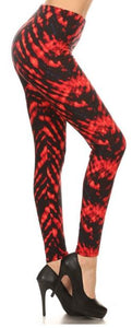 758 BBQ Ribs Tie Dye LEGGINGS