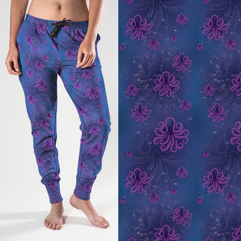 8000j Purple Octopus DESIGNER JOGGERS