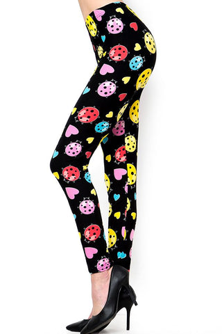 807 Ladybugs & Hearts LEGGINGS JV1-Q57B G