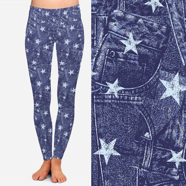 8106 Denim Like Glory DESIGNER LEGGINGS