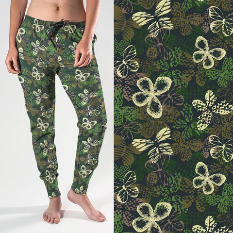 8109j My Camo Butterflies DESIGNER JOGGERS