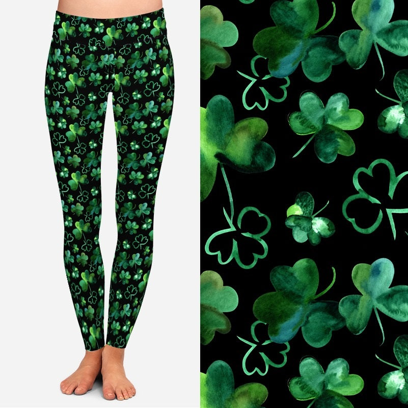 8136 Green With Envy DESIGNER LEGGINGS JV-B50