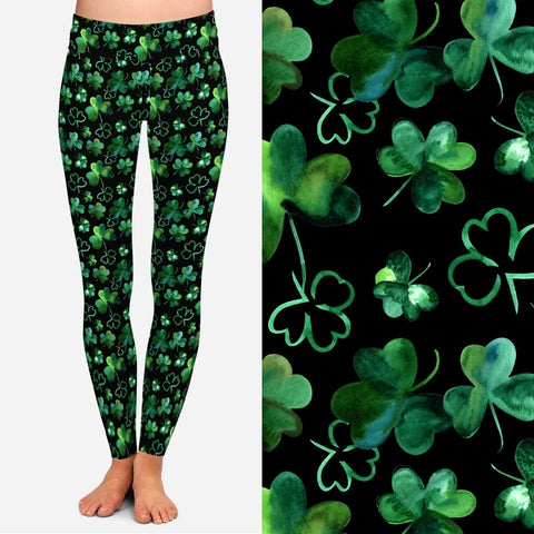 8136 Green With Envy DESIGNER LEGGINGS JV-B50