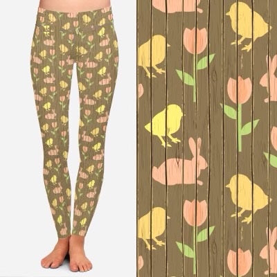 8144 Easter Panels DESIGNER LEGGINGS
