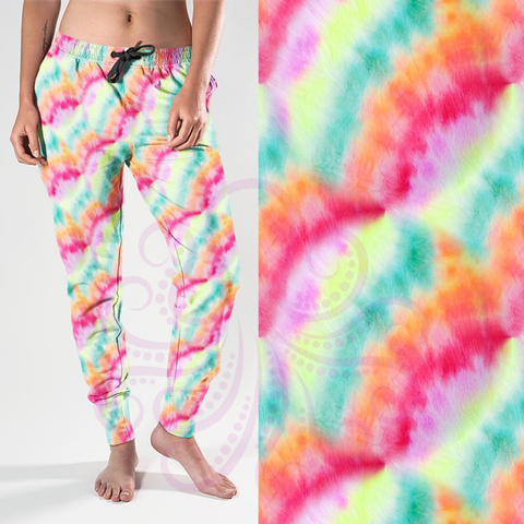 8329j Devo's Tie Dye Wave POD JOGGERS
