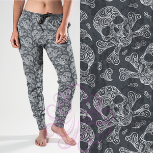 8346j Annette's Retro Skulls POD DESIGNER JOGGERS