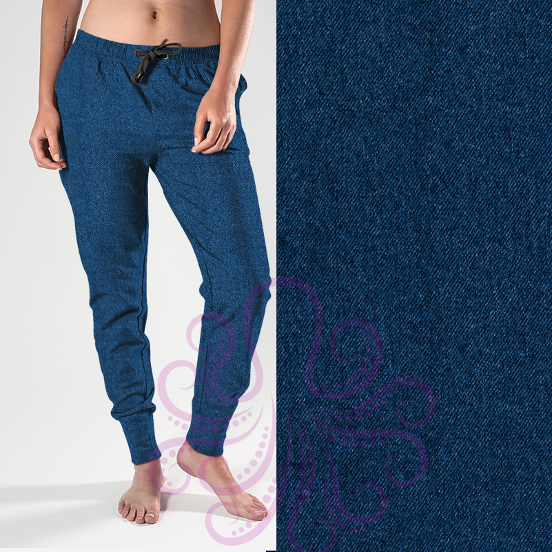 8355j Kelley's Denim Look DK Blue POD DESIGNER JOGGERS