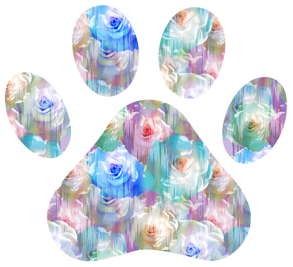 8356 Christie's Watercolor Roses POD DESIGNER LEGGINGS