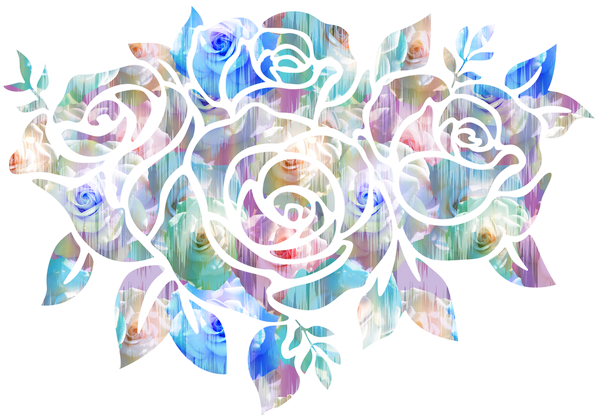 8356 Christie's Watercolor Roses POD DESIGNER LEGGINGS