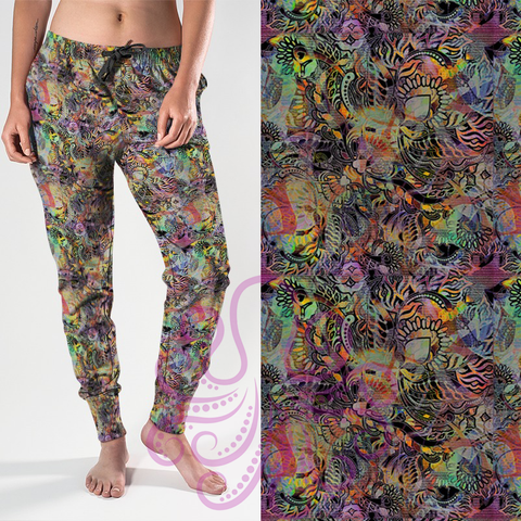 8368j Kathy's Indian Motif TD POD DESIGNER JOGGERS