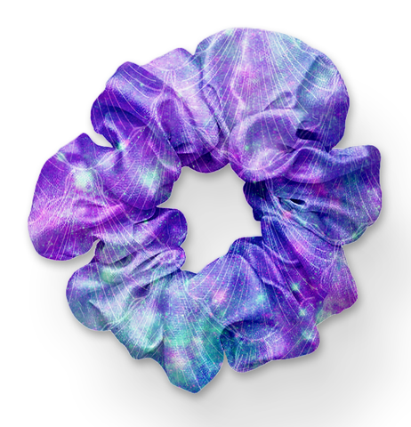 8373hs Galaxy Shells POD HAIR SCRUNCHIE