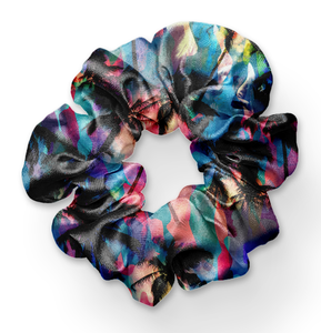 8378hs Mitzi's Watercolor Palms POD HAIR SCRUNCHIE