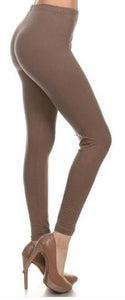 904 Mocha SOLID 3X5X LEGGINGS ** SOLD OUT