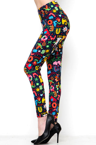 906 Alphabet Animal LEGGINGS & Kids