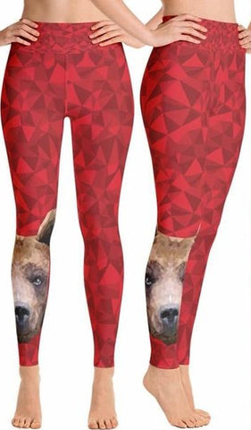 914D Geo Bear YOGA LEGGINGS