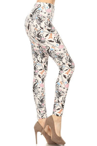 923 Paisley Cartoon Fun LEGGINGS