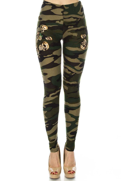 925 Army Skulls on Camo LEGGINGS
