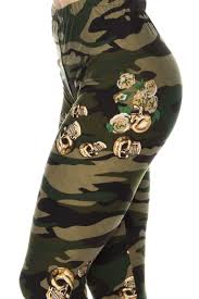 925 Army Skulls on Camo LEGGINGS