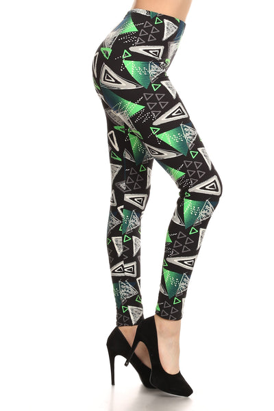 928 Emerald Angles LEGGINGS