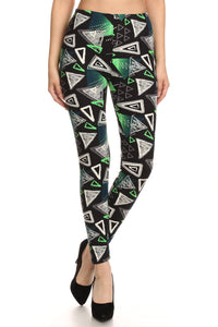 928 Emerald Angles LEGGINGS