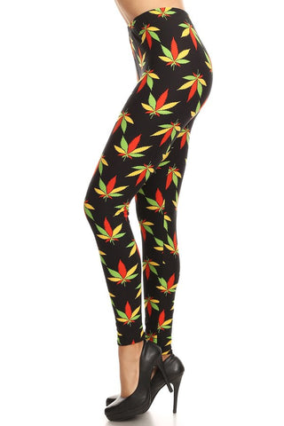 930 Printed Herb LEGGINGS