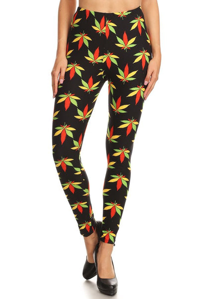 930 Printed Herb LEGGINGS