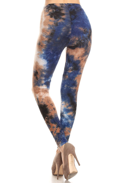 938 Sandy Blues Tie Dye LEGGINGS