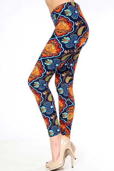 975 Lotus Paisley LEGGINGS & CAPRI