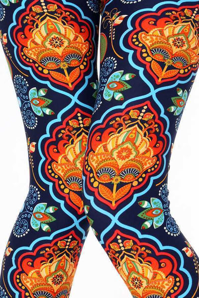 975 Lotus Paisley LEGGINGS & CAPRI