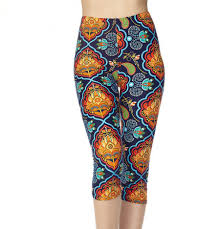 975 Lotus Paisley LEGGINGS & CAPRI