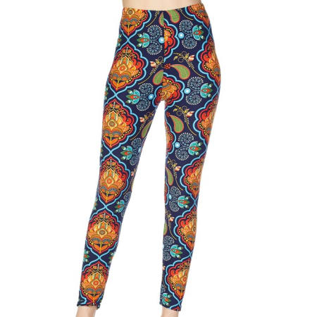 975 Lotus Paisley LEGGINGS & CAPRI