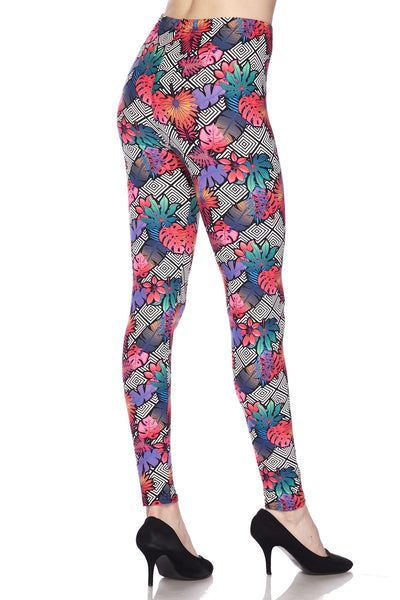 980 Forest Maze of Leaves LEGGINGS