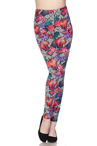 980 Forest Maze of Leaves LEGGINGS