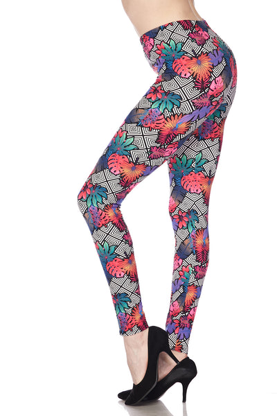 980 Forest Maze of Leaves LEGGINGS