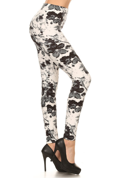 988 Shaded Floral LEGGINGS