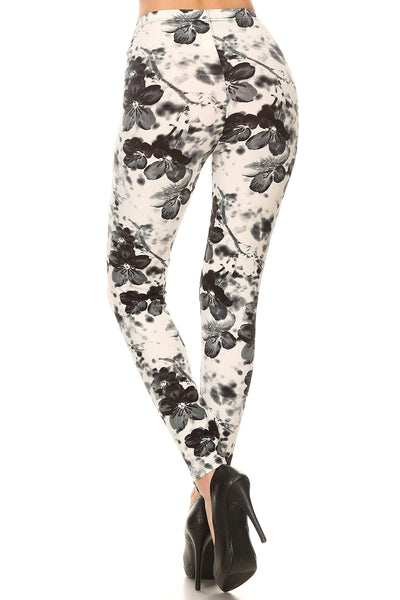 988 Shaded Floral LEGGINGS