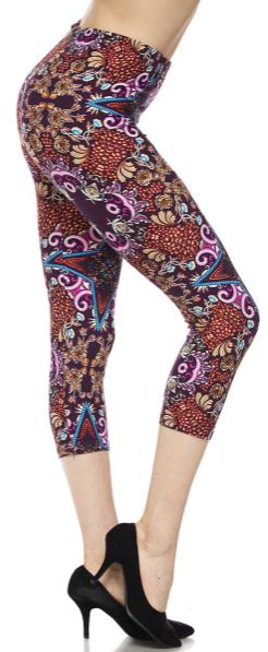 860 Baroque Paisley LEGGINGS & CAPRI