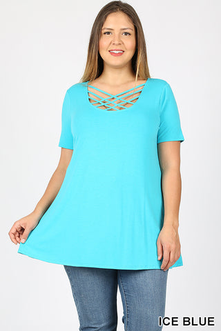 4688 1/4S Triple Lattice TOP in ICE BLUE